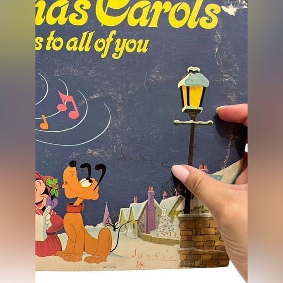 VINTAGE RARE WALT DISNEY CHRISTMAS CAROLS FROM ALL OF US TO ALL OF YOU VINYL - Picture 4 of 10